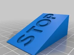 Doorstop "STOP" wedge