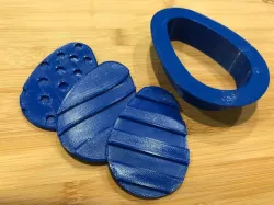 Easter Egg Cookie Cutter and Stamps