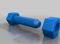 ez-print smooth screw, nut 