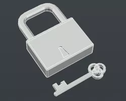 Functional Pad Lock / Lever Tumbler Lock  (Fully Printable)