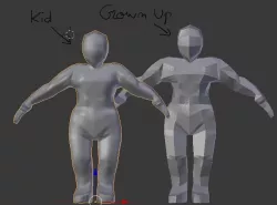 Heroic scale Human Kid Dummy