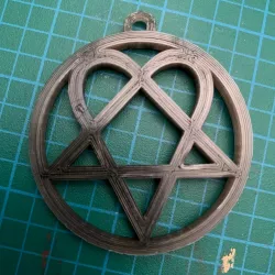 HIM Heartagram Band Logo Keychain