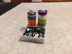 Holder for stackable mini markers and death tokens