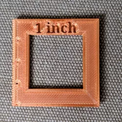 Knitting gauge measuring tool (one inch)
