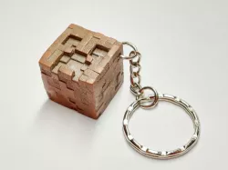 Minecraft Creeper correctly textured keychain keyring pendant