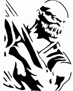 MK Baraka stencil