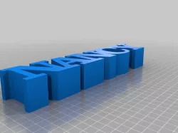 My Customized 5 Letters in a Row