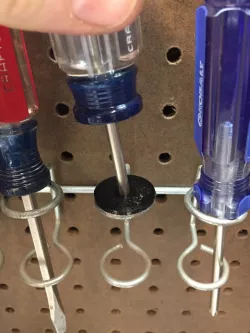 Pegboard Tool Hold Insert