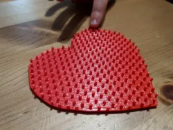 Perler Bead Heart Pegboard