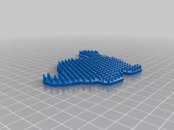 Perler (Hama) bead dinosaur pegboard