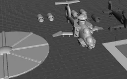 Robotech Global Civil War World War III Eastern Bloc Gunship OXOTHNK