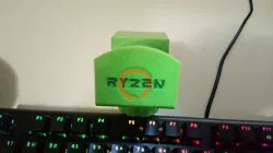 Ryzen Logo Headphone Holder | With HyperX Soundcard mount version