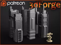 Sci-Fi City Cityscape