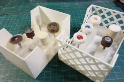 Stackable drill bit case