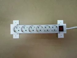 Suport for power strip (soporte regleta enchufes)