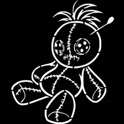 Voodoo Doll stencil