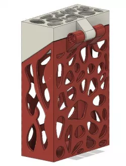 Voronoi Cigarette Case with Hinge