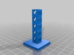 3D Solutech Clear PETG Temp Tower
