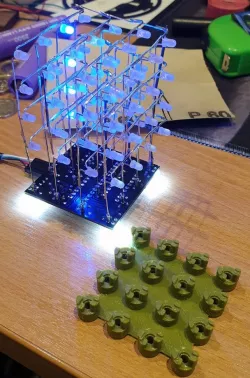 4x4x4 LED Jig - 14mm Separation - Hobby Components