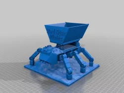 Ant with large open skip on tipper civilian  sci-fi walker