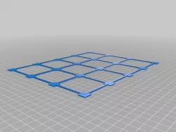 Calibration Square 12mmx12mm Prusa i3mk3 5x4