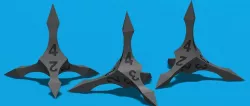 Caltrop d4 Game Die