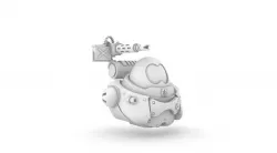 Chrono Trigger Shoulder Mounted Machine Gun