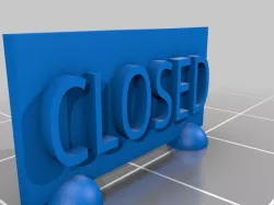Closed Sign (D)