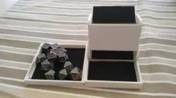 Compact dice tower UPDATED - with sidetray
