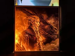Daenerys Targaryen Lithophane