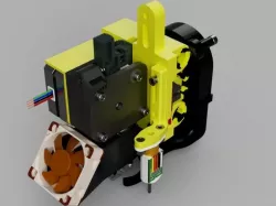 E3D-V6 / Titan extruder / BL Touch mount for HyperCube Evolution