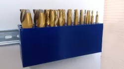 End mill holder DIN-Rail Storage  