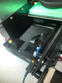 Ender 3 (Pro) - Raspberry Pi Model B+ Case [Rear mounted] (MOSfet LEDs, & Relay)