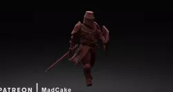 Fantasy Knight on Foot