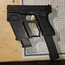 Glock G18 Front grip / Extra magazine addon (airsoft)