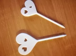 Hearts cake topper