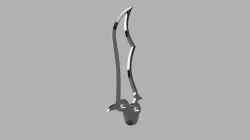 Hollowed out Butterfly Knife Blade