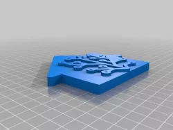 Home Assistant Logo with Extruded Tree