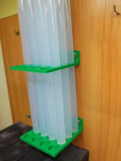 Hot glue wall holder
