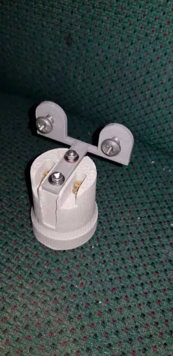 light fixture bracket for screw in porcelain  light bulb