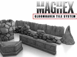 MagHex Walls for Gloomhaven