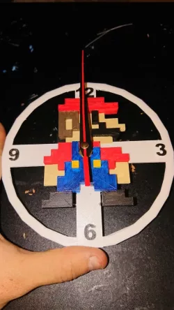 Mario 8 bit clock