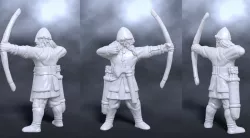 Medieval nordic bowman archer