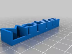 Modele 3D name plate