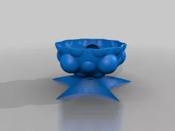 opened ball with stand