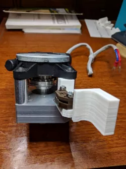Optical encoder bracket for Parallax Arlobot motors