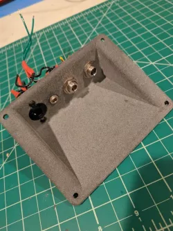 Recessed audio jack panel for experimental aircraft