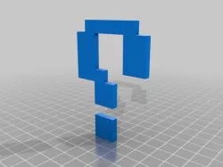 Single Question Mark for Mario Question Block Coin Bank XL