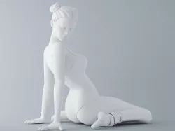 Sitting girl