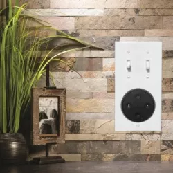 Smart Assistant Flush Mount Light Switch Box Assembly (Echo Dot 2nd Gen)